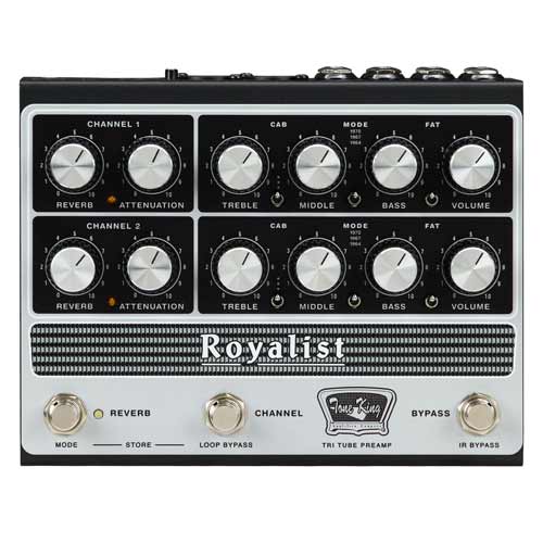 Tone King Royalist Tri Tube Preamp Top